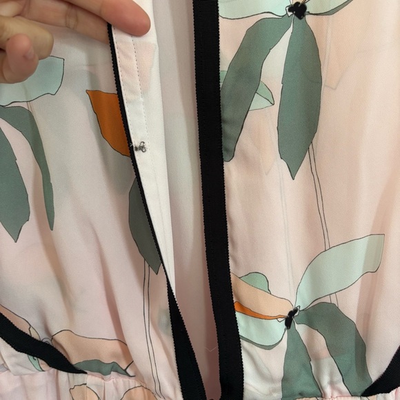 REISS Jacqueline Leaf Print Mini Dress - Picture 10 of 11